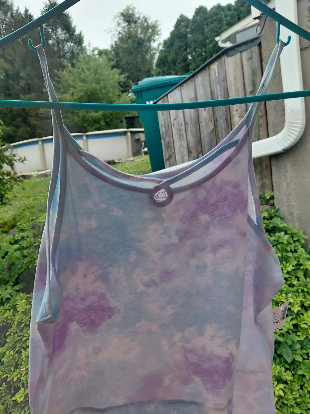 New Children's Place Pastel Tie-Dye Slip Dress in Blue and Purple
